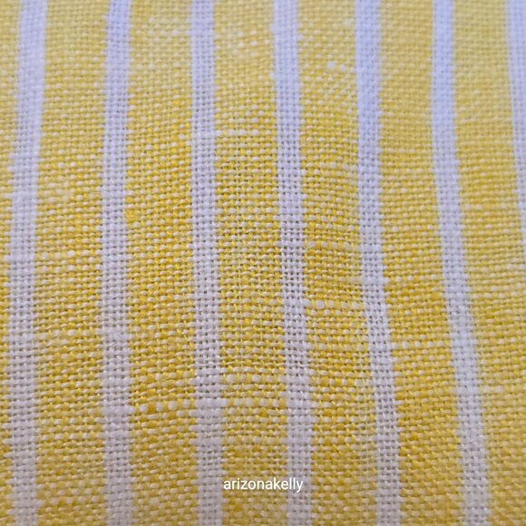GAP Linen Yellow Pinstripe Button Down XS - Picture 8 of 9